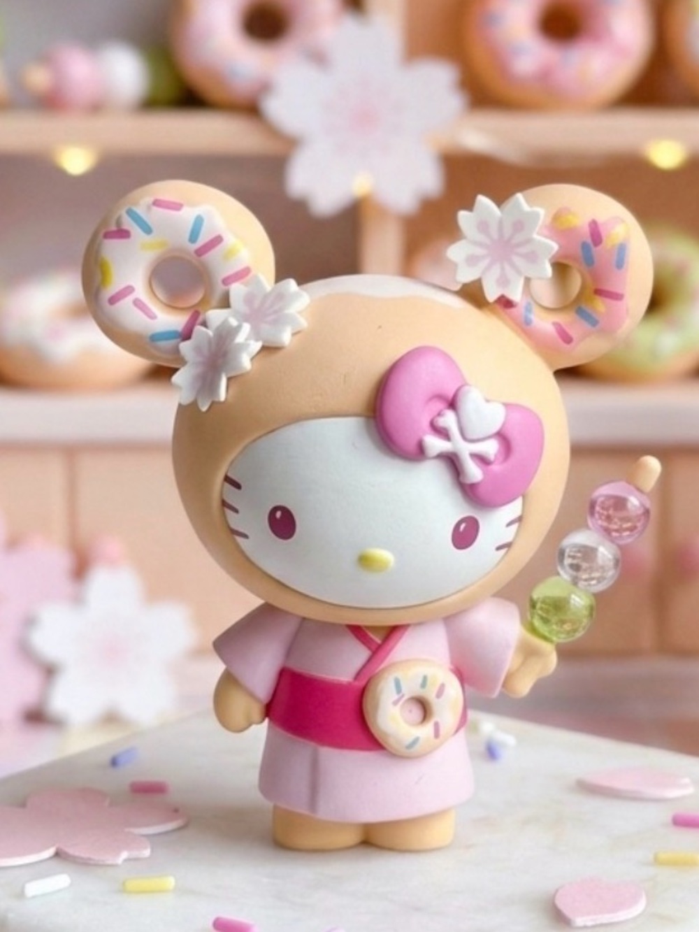 Hello Kitty and Friends Series 3 Tokidoki Cherry Blossom Figurine